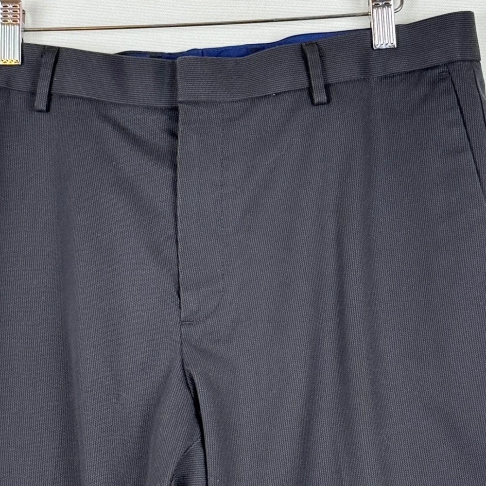 Banana Republic Mens 33 x 34 Dress Pants Gray Slim‎ Fit Office Preppy Tailored